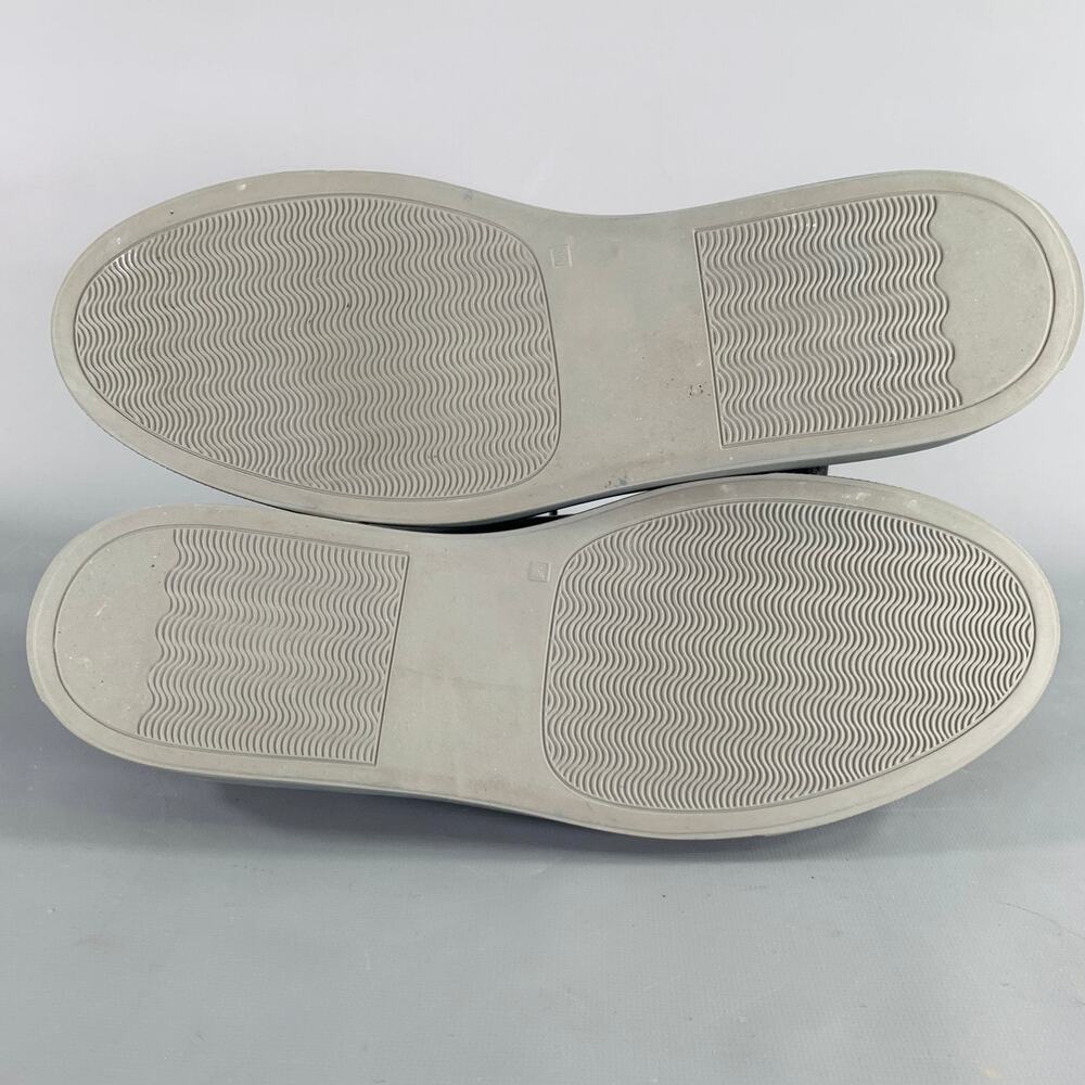 COMMON PROJECTS Size 10 Grey Leather Low Top Sneakers - Picture 6 of 10